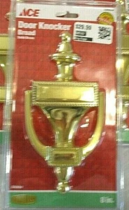 Brass Door Knocker 8” Classic Style Can be Engraved New - Picture 1 of 7