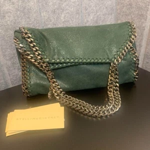 Borsa a tracolla STELLA McCARTNEY Falabella Kihei Chain Mini Tote Bag verde u... - Foto 1 di 4