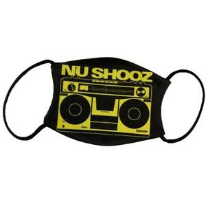 Nu Shooz Men's Boom Box Logo Face Mask Black