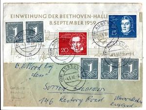 GERMANY 1960 Beethoven Sheet MUSIC/CHESS Sutton Coldfield Cover Front CH3 - Picture 1 of 8