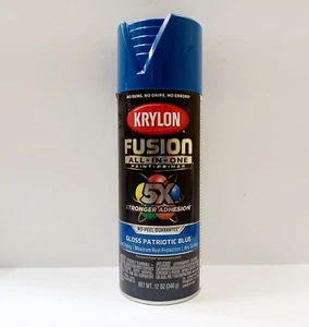 Krylon K02716007 Fusion All-In-One Spray Paint + Primer, Gloss Patriotic Blue, - Picture 1 of 3