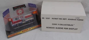 New Code 3 Collectibles Patriot Fire Dept Seagrave Pumper 99 1/64 Diecast 12207  - Picture 1 of 3