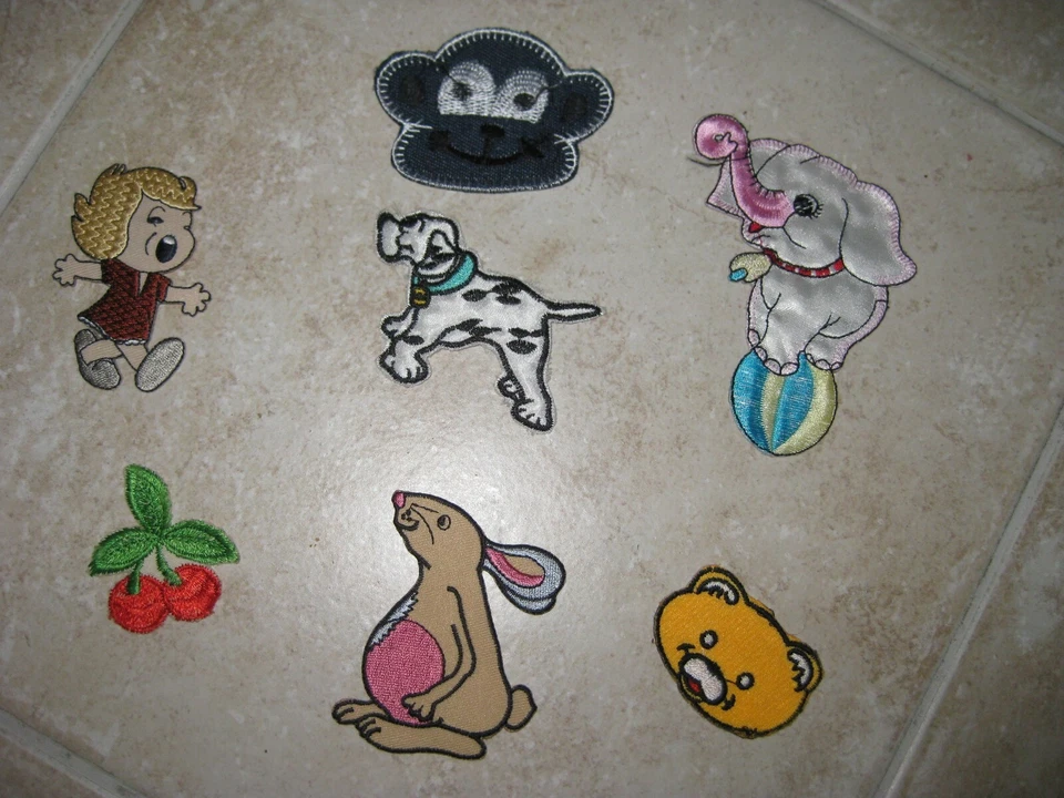 Applikationen - Bügelbilder/Aufnäher 7 Stück NEU Set 2 - Bild 1 von 1