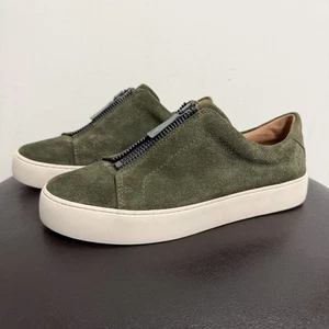 Sneaker Frye Forest verde scamosciato Lena slip on bassa bordo avorio 8 8M - Foto 1 di 14