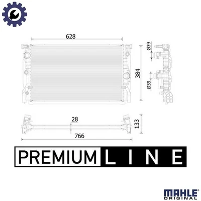 RADIATOR ENGINE COOLING CR 2325 000P FOR BMW B47D20B/A 2.0L 4cyl 5 G31 - Image 1 of 4