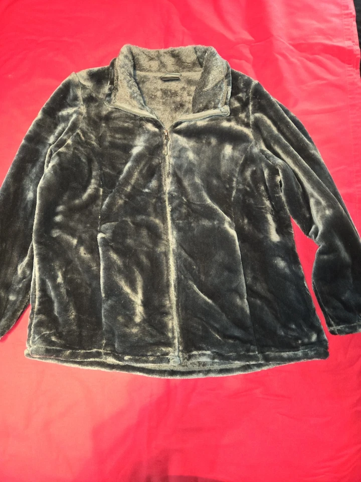 Chaqueta de felpa 32 Degrees Heat para damas verde XXL CREMALLERA 4 BOLSILLOS 2 OUT 2 IN  Foto 1 de 4