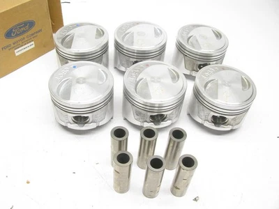 OEM Ford .010 O/S Piston Set F3XY-6108-H For  For 1993-1998  Villager, Quest - Image 1 of 3