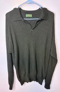 Maglione Vintage Club Room Cashmere Nero Collo Uomo Taglia S - Foto 1 di 4