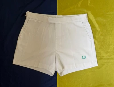 PANTALONES CORTOS CASUALES FRED PERRY CANCHA DE TENIS VINTAGE AÑOS 80 Talla 34 Foto 1 de 4