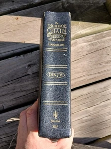 ✝️ NKJV THOMPSON KETTE REFERENZ STUDIENBIBEL PERSÖNLICHE GRÖSSE NELSON 3555 - Bild 1 von 14
