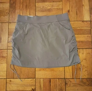 Columbia neu mit Etikett seitlich geraffte aktive sportliche Skort zum Binden Größe Large grau - Bild 1 von 8