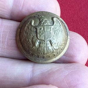 Vintage 2 Stück Messing New York "Excelsior" Mantelknopf - ohne Rückenmarkierung - Bild 1 von 8