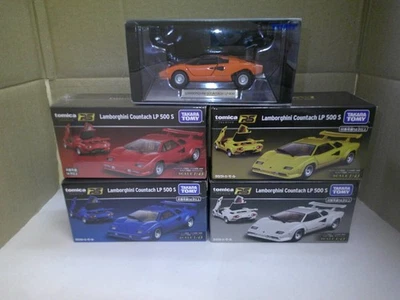 Tomica Premium RS Lamborghini Countach LP500S Red Blue Yellow White Takara Tomy - Image 1 of 4