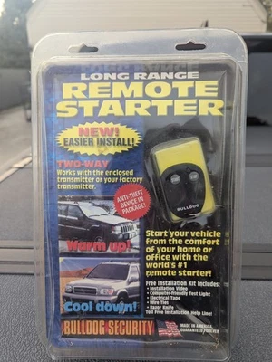 New Bulldog Security Remote Vehicle Starter System RS82 400 Foot Range Sealed - Image 1 of 4