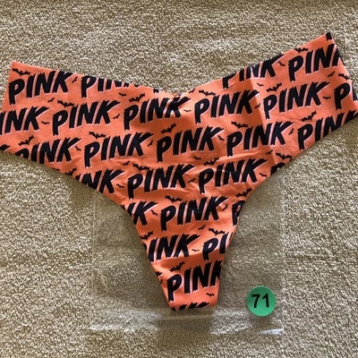 Tanga bragas Pink By Victorias Secret Halloween Noshow naranja mediano  Foto 1 de 4