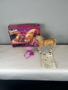 Vintage 1993 Barbie High Stepper Palomino Walking Horse Box Anleitung funktioniert - Bild 1 von 10