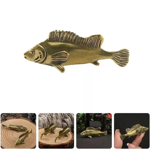 Vintage Office Sculpture Realistic Fish Figurine for Mantelpiece or Shelves - Picture 1 of 12