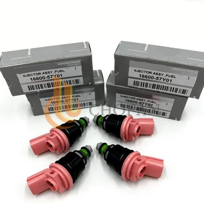 For 1995-1998 Nissan 200SX Engine 93-94 Maxima 4x fuel injector 16600-57Y01 Foto 1 de 4