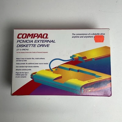 Compaq Contura Aero 4/25 4/33c External PCMCIA 3.5" Floppy Disk Drive FDD - Image 1 of 4