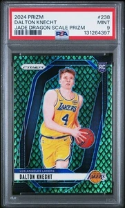 Prizm Dalton Knecht Jade Dragon Scale RC #/48 PSA 9 como nuevo novato G21 2024 - Imagen 1 de 2