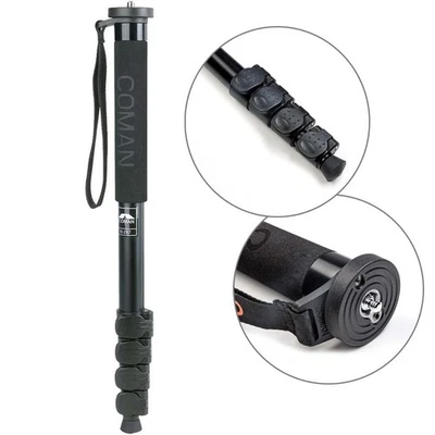 Einbeinstativ Alu, 163cm, 1/4" & 3/8" Gewinde, Leicht & Robust - Bild 1 von 4