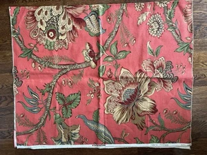 BRUNSCHWIG & FILS Zinnober Ashby von Titley & Marr Stoffmuster 36" x 56" - Bild 1 von 6
