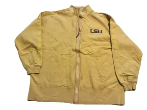 LSU Jacke der Marke ESPNU Größe XL goldfarben genähte Buchstaben - Bild 1 von 9