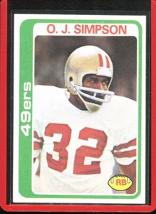 Topps Football # 400 1978 OJ Simpson (CASI NUEVO-MT) casi como nuevo a como nuevo - Imagen 1 de 2