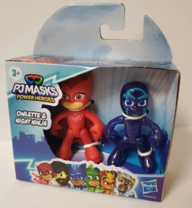 P J Masks Power Heroes Action Figurines. Owlette and Night Ninja. Children TV - Picture 1 of 2