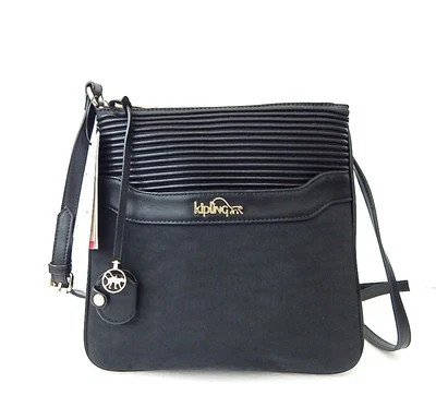 Bolso Bandolera Kipling Always On Collection Thora Canal Edredón Negro Nuevo con Etiquetas Foto 1 de 4