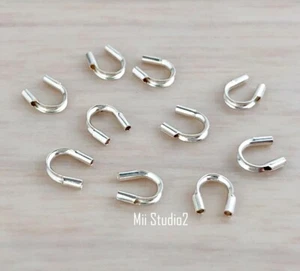 100x 0,021" kleiner 925 Sterling Silber Faden Draht Wächter Schutz F01s  - Bild 1 von 2
