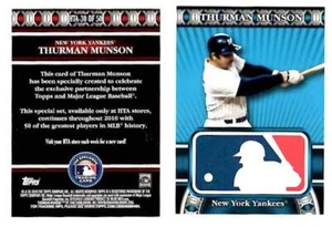 THURMAN MUNSON Yankees ~ 2010 Topps HTA ~ FREE SHIPPING - Picture 1 of 1