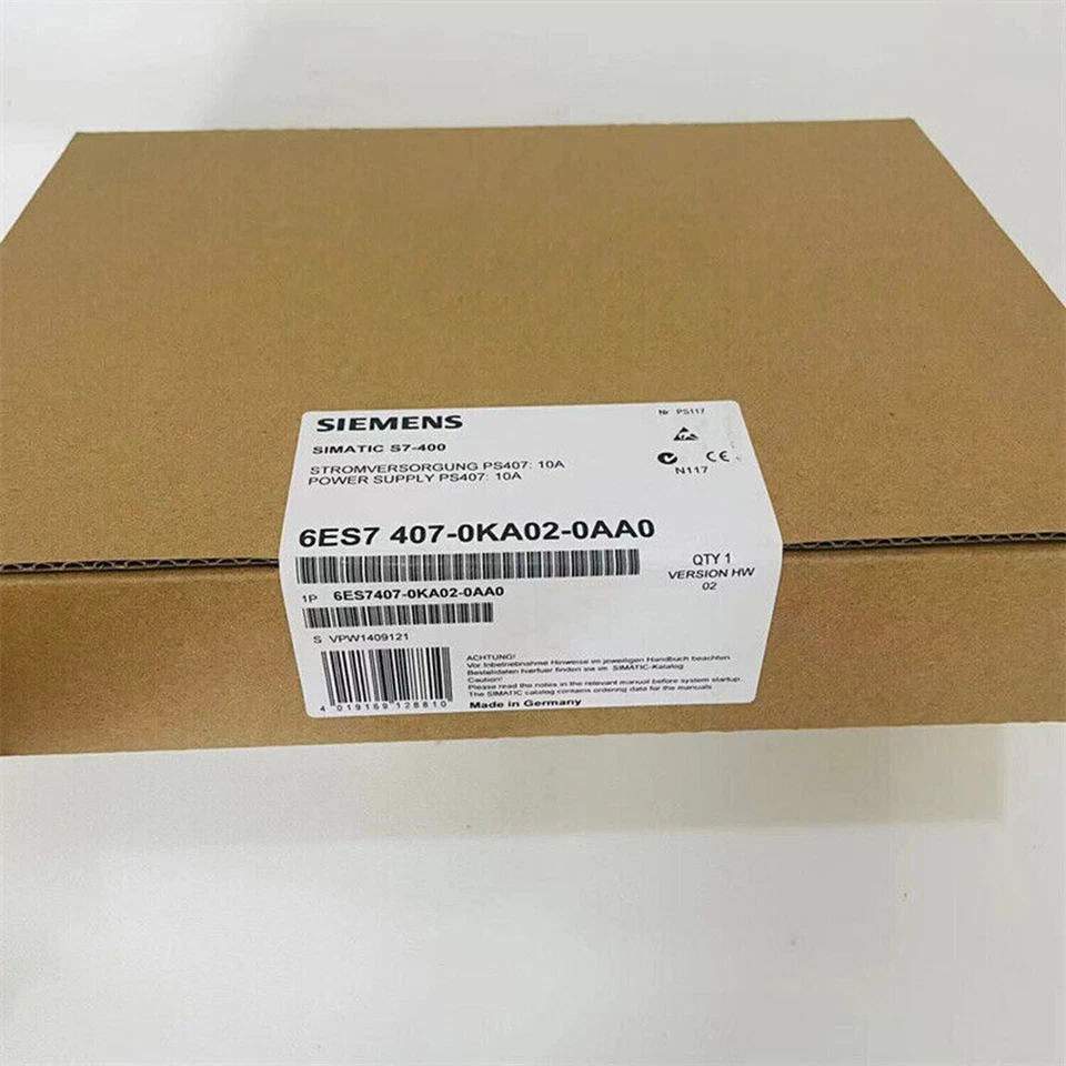 6ES7407-0KA02-0AA0 1PCS NEW SIEMENS SIMATIC S7-400 POWER SUPPLY 6ES74070KA020AA0 - Image 1 of 1