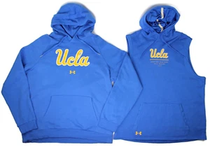 UCLA BRUINS UNDER ARMOUR HOODIE PULLOVER HOODED SWEATSHIRT LOT MEN'S SZ XL EUC - Picture 1 of 24