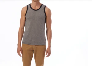 Alternative Men's Keeper Vintage Jersey Tank Top Gray Size M 3177 - Picture 1 of 2