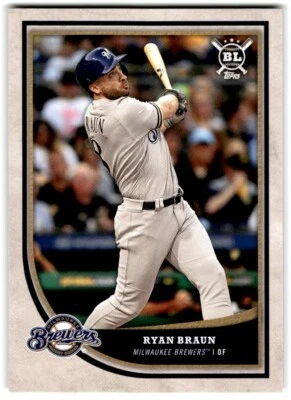 2018 Topps Big League #82 Ryan Braun - Milwaukee Brewers - Image 1 of 2