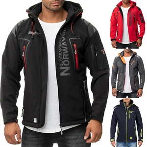 Geographisches Norwegen Herren Softshell robust stilvoll Komfort Outdoorjacke Dope - Bild 1 von 126