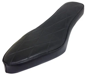Vintage Selle Giuliari Cobra Seat Black Harley-Davidson Sportster Custom Chopper - Picture 1 of 2