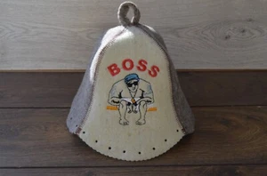 Sauna hat wool BOSS Saunahüte Sauna Felt bath accessories spa gift accessories - Picture 1 of 11