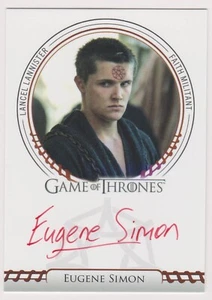 Game of Thrones: Legends of the Realm Eugene Simon Autograph Lancel Auto - Picture 1 of 2