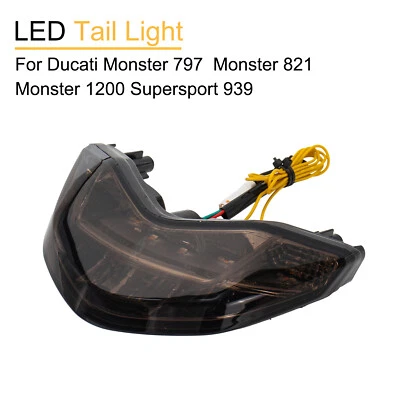 LED Turn Signal Tail Light For Ducati Monster 821/797 Monster1200 Supersport 939 - Image 1 of 4