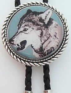 Wolf Classic Bolo Tie - Picture 1 of 5
