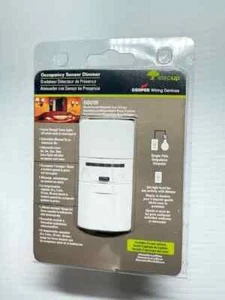 Cooper White/Almond/Ivory Occupancy Sensor Dimmer 600W Single Pole OS106D1-C1-K - Picture 1 of 4