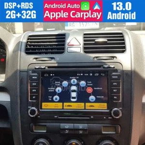 Android 13 Autoradio Carplay GPS Navi RDS Kamera Für VW Touran Golf 5/6 Polo EOS - Bild 1 von 12