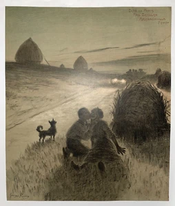 MENÜ LE PRE CATELAN FOUQUET'S PARIS 20. Jahrhundert ILLUSTRIERT VON GEORGES REDON - Bild 1 von 5