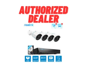 Reolink 5MP 8CH NVR PoE IP Überwachungskamera Kit mit Person/Fahrzeug Erkennung - Bild 1 von 3