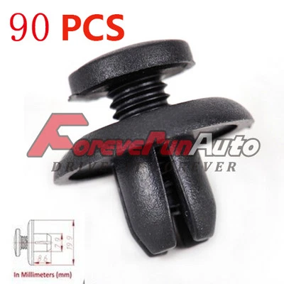 Clip retenedor protector contra salpicaduras capó parachoques tipo empuje 90 piezas para Honda Acura Foto 1 de 3