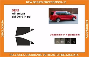 pellicola oscurante vetri SEAT alhambra dal 2010 in poi kit anteriore - Imagen 1 de 1