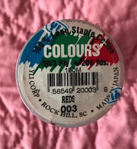 YLI Quilting Thread "Colours" Red 200 Yd 100% Cotton - Picture 1 of 3