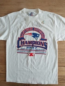 NOS Logo Athletic Patriots Drew Bledsoe Autographed 1997 AFC Football Youth Sz M - Picture 1 of 7